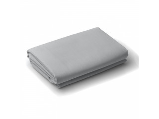 Royal Comfort 1200 Thread Count Fitted Sheet Cotton Blend Ultra Soft Bedding Light Grey King