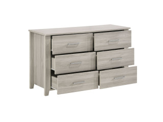 White 6 Chest of Drawers Bedroom Cabinet Storage Tallboy Dresser