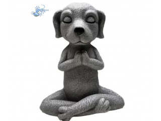 Buy Meditating Dog Yoga Pose Garden Statue Online at Gecko Giftware Australia